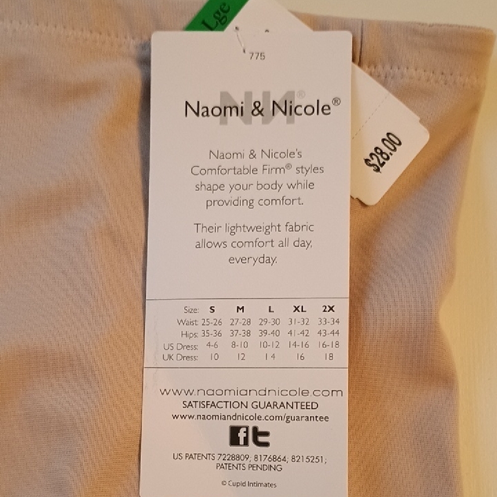 Naomi & Nicole High-Waist Shapewear Briefs Large-nude Color - Picture 4 of 8